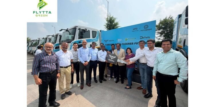 FLYTTA GREEN Introduces Heavy-Duty Electric Trucks for Dalmia Cement in Partnership with Drivn