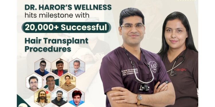 Dr. Haror’s Wellness Hits a Milestone with 20,000+ Successful Hair Transplant Procedures