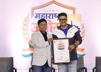 Mr. Chandrashekhar Ajabrao Khanzode of Khanzode Arts and Creations Honoured for Excellence in Creative Arts, Crafts & Design at Maharashtra Udyog Bhushan Puraskar 2026