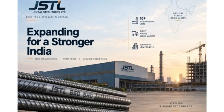 JSTL Expands TMT Manufacturing Network to 10 Plus Units as 550 SHD Supply Grows Across India