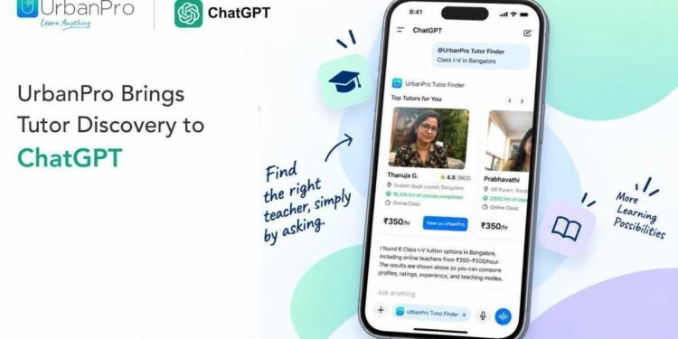 UrbanPro Brings Tutor Discovery to ChatGPT, Rethinking How Learners Find Teachers How Learners Discover Tutors