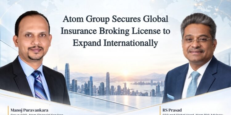 Atom Group Secures Global Insurance Broking License to Expand Internationally