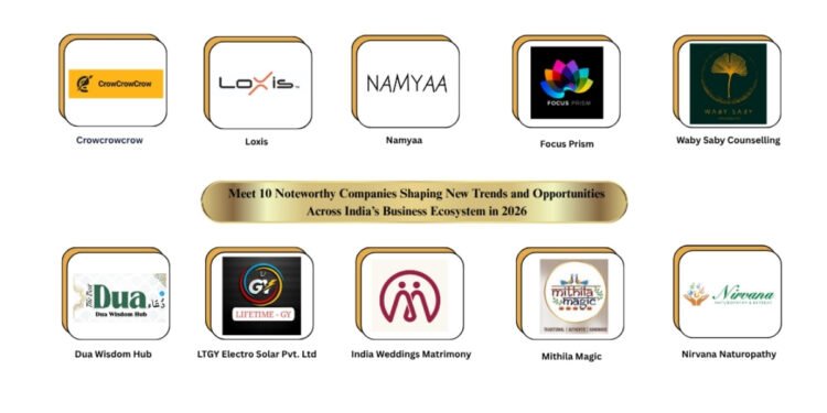 Meet 10 Noteworthy Companies Shaping New Trends and Opportunities Across India’s Business Ecosystem in 2026