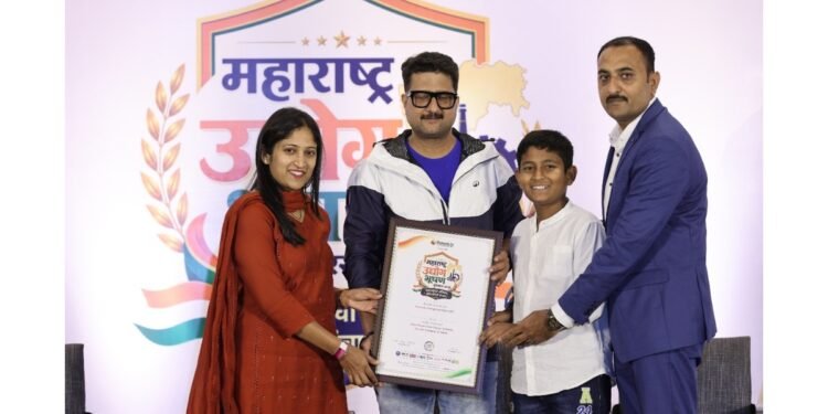 Mr. Kiran Annaso Katkar Honoured as Most Trusted Solar Energy Solutions Provider in Satara at Maharashtra Udyog Bhushan Puraskar 2026