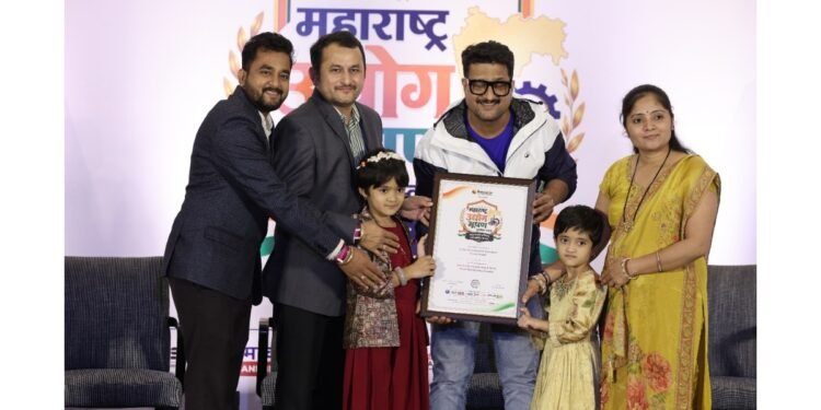 Mr. Mahantesh Mallappa Jakati and Mr. Shridhar Mahantesh Jakati of Perfect Technologies & Innovations Private Limited Honoured at Maharashtra Udyog Bhushan Puraskar 2026