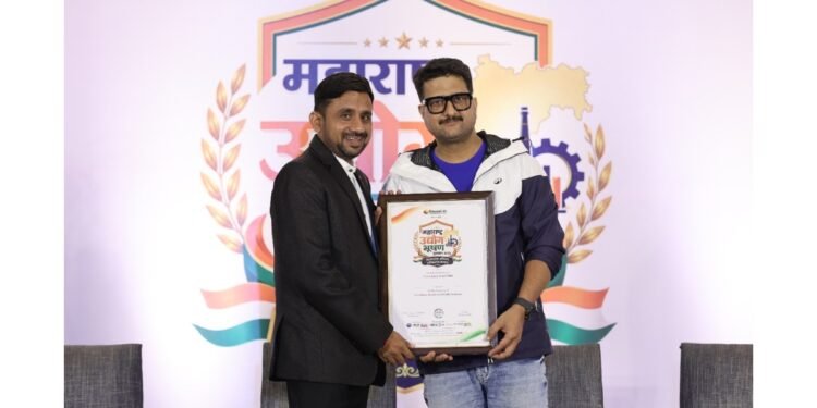 Mr. Nilesh Lalchand Patil of Sun Cable Industry Honoured for Excellence in Industrial Cable Solutions at Maharashtra Udyog Bhushan Puraskar 2026