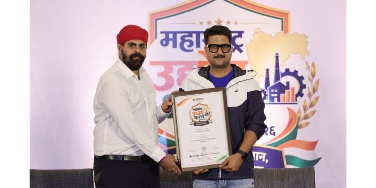 Sachin Naik Honoured as ‘Best Swimming Pool Engineering Company of the Year’ at Maharashtra Udyog Bhushan Puraskar 2026