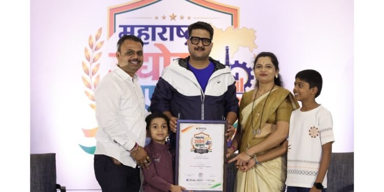Sai Samruddhi Avenue LLP Honoured as the Best Builders & Developers Company in Thane at Maharashtra Udyog Bhushan Puraskar 2026