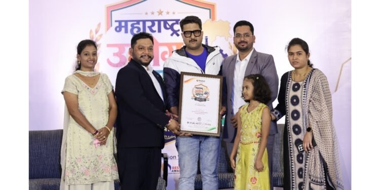 Mr. Tanaji Takik & Mr. Kunal Pawar of PTC WATERTECH LLP Honoured as Best Water & Wastewater Treatment Company of the Year