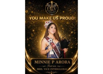 Minnie P Arora Scripted History as First-Ever Vice Mrs Interglobal: Redefining Pageantry Through Emotional Intelligence and Purpose
