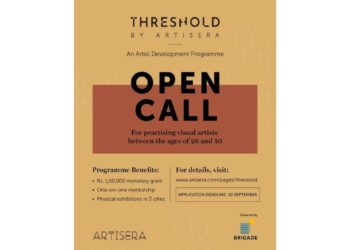 Brigade Group partners with Artisera for THRESHOLD, an Artist Development Programme supporting Indian artists through grants, mentorship & exhibitions