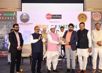 IIFSE group ( Institute of industrial fire & safety Engineering ) Director Srinu Mahanti Receives Asia Pride Award 2026 from Rajasthan Governor Haribhau Kisanrao Bagde