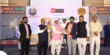 IIFSE group ( Institute of industrial fire & safety Engineering ) Director Srinu Mahanti Receives Asia Pride Award 2026 from Rajasthan Governor Haribhau Kisanrao Bagde