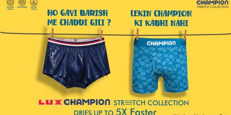 LUX Champion breaks away from the usual comfort conversation with a cheeky monsoon campaign