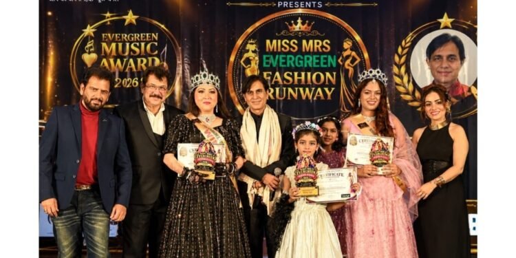 Komal Kataria Crowned Miss Mrs Evergreen Fashion Runway 2026; Celebrities from Film, Music and Fashion Industry Grace the Event