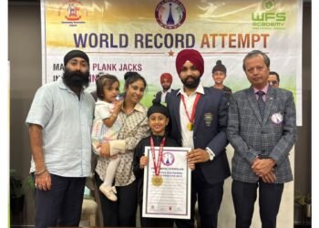 8-year-old Jaybir Singh Gurudutt creates world record with plank jack feat
