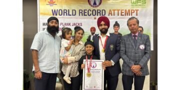 8-year-old Jaybir Singh Gurudutt creates world record with plank jack feat