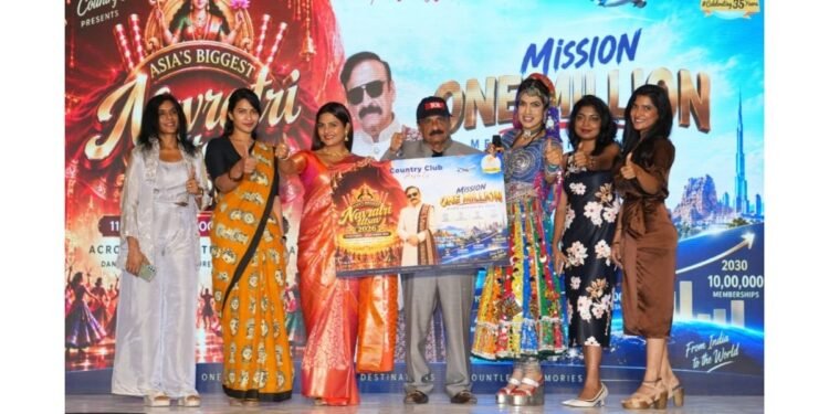 Country Club Launches Asia’s Biggest Navratri Utsav 2026, Announces Mission One Million Memberships by 2030