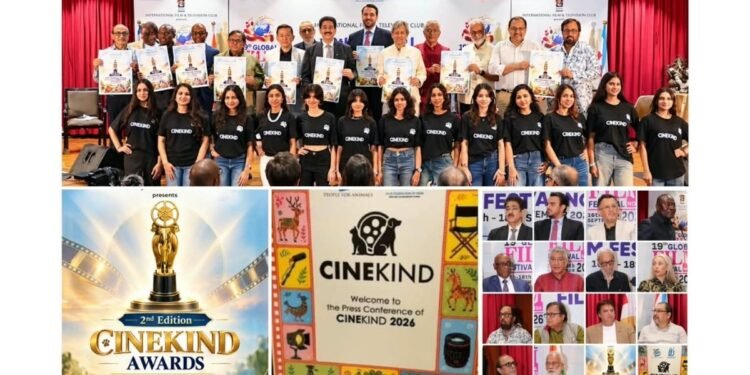 CINEKIND Awards Poster Unveiled at Global Film Festival Noida, Putting Compassion for Animals in the Spotlight