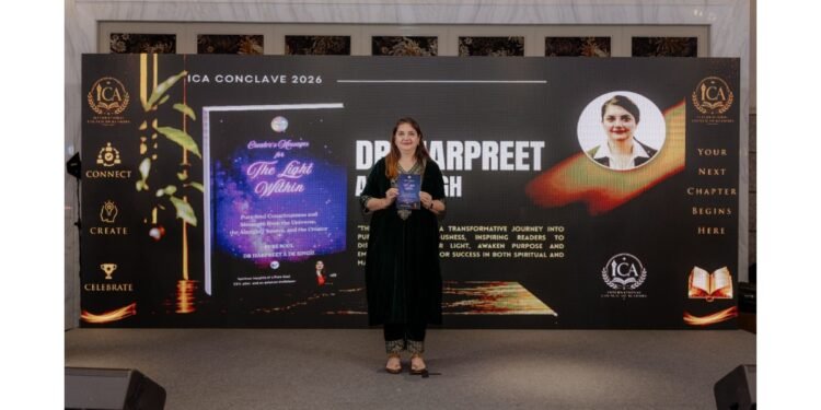Dr. Harpreet A. De. Singh Launched The Book Creator’s Messages for The Light Within at ICA Conclave 2026