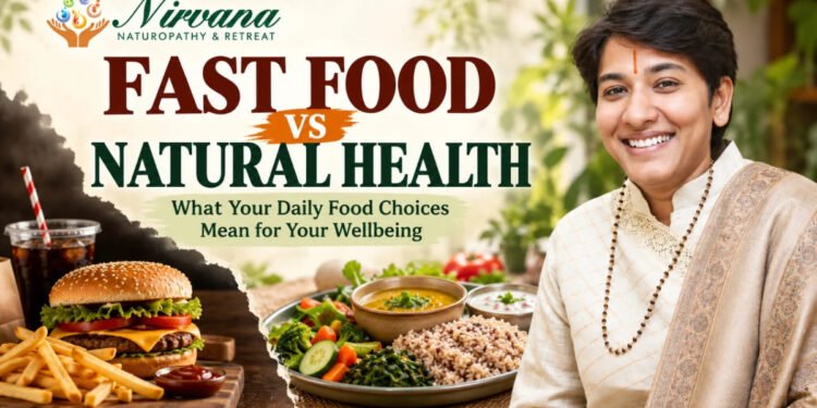 Nirvana Naturopathy & Retreat: Fast Food vs Natural Health: What Your Daily Food Choices Mean for Your Wellbeing