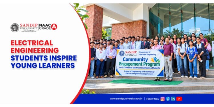 Bridging Science and Society: Sandip University Electrical Engineering Students Inspire Young Learners