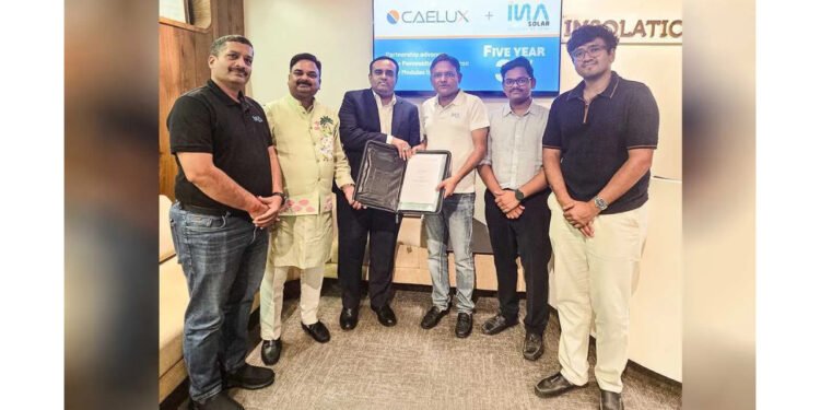 INA Solar Partners with US-Based Caelux in 3 GW Agreement; Targets 29% Module Efficiency by 2028