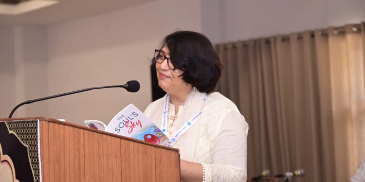 Neelam Saxena Chandra’s 85th Book, The Soul’s Sky, Released at LWG LitFest