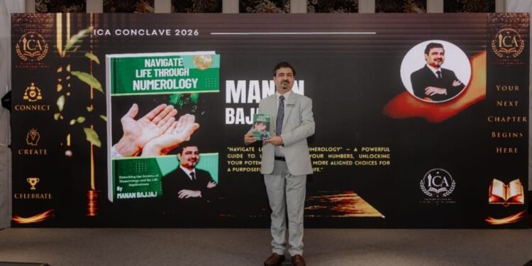 Mr. Manan Bajjaj Launched The Book Navigate Life Through Numerology at ICA Conclave 2026 in Goa