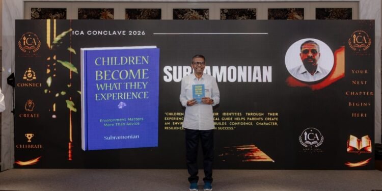 From Engineer to Author: Mr. Subramonian Launched ‘Children Become What They Experience’ at ICA Conclave 2026