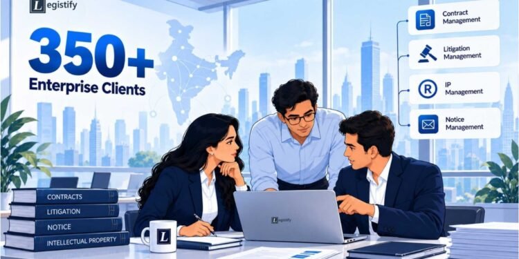 Legistify Crosses 350+ Enterprise Clients as AI Adoption Reshapes India’s Legaltech Market
