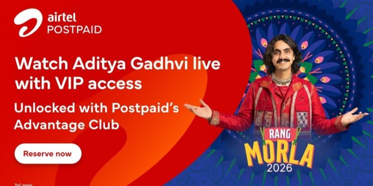 Airtel Postpaid Customers Can Enjoy a Special Garba Experience with Aditya Gadhvi in Ahmedabad