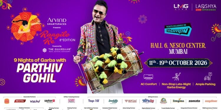 Rangilo Re 2026 Featuring Parthiv Gohil Elevates Mumbai’s Navratri Celebrations: Seven Successful Editions, One Grand New Chapter