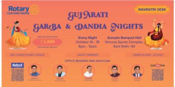 Four Nights of Garba and Dandiya: Rotary Club Delhi Akshar Announces Navratri Celebration in East Delhi