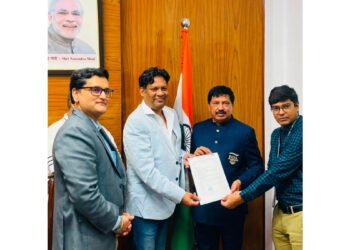Dr. Eluri Sreedhar Nominated as Chairman of Para Sports Association of Gujarat in the Presence of Shri Satyanarayan (Chairperson, PCI) & Shri Rahul Swami (CEO, PCI)