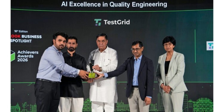 TestGrid Recognised for “AI Excellence in Quality Engineering” at Outlook Business Spotlight Achievers Awards 2026