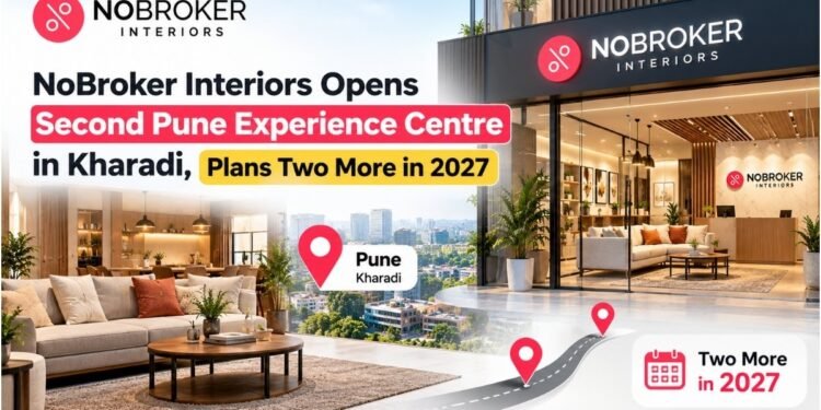 NoBroker Interiors Opens Second Pune Experience Centre in Kharadi, Plans Two More in 2027