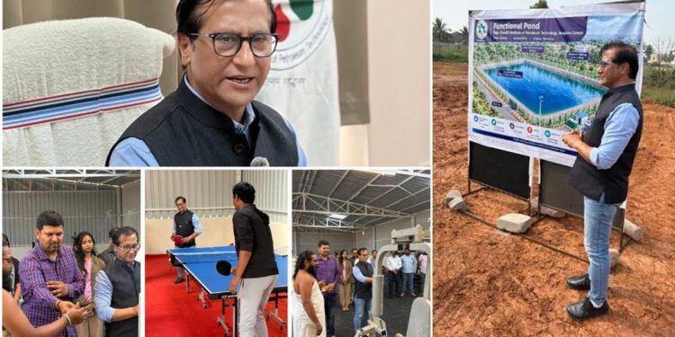 RGIPT Bengaluru Inaugurates Gymnasium and Indoor Table Tennis Facilities; Lays Foundation for Indoor Sports Courts and Natural Pond